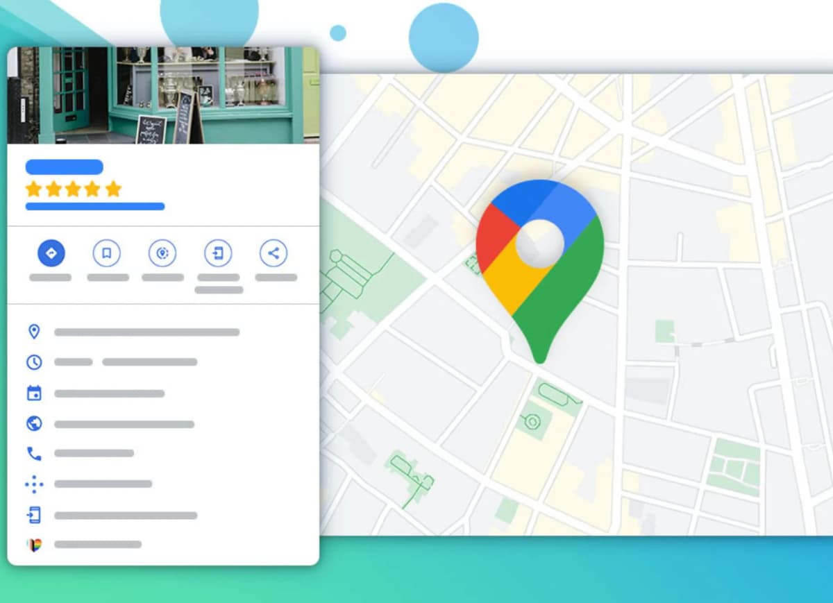 Google Business Profil mit Google Maps Ansicht und Bewertungen